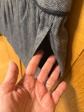 Falda corta Superdry gris