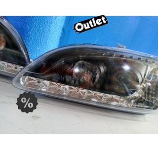 TG FAROS FORD FOCUS 04-08 LUZ DIURNA LED FONDO NEGRO R147020