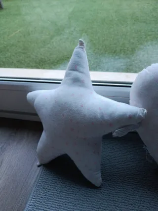 Cojines Cuna Petit Praia Estrella, Corazón, Luna