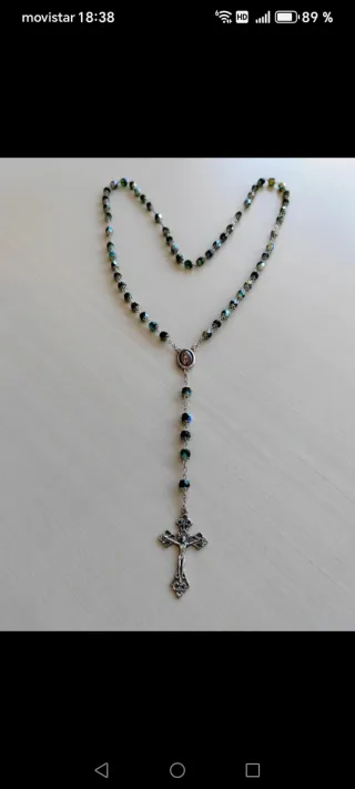 Rosario Plata y Cristal Verde LINDENMANN