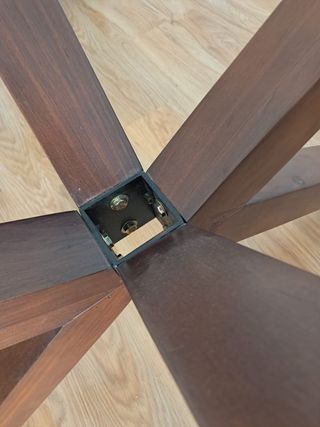 Mesa Comedor Cristal y Madera Banak Importa.