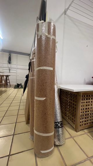 Base aislante corcho ecológica parquet