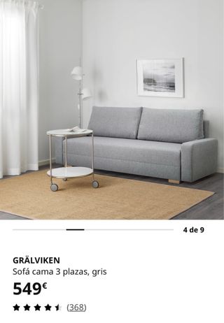 Divano letto Ikea GRALVIKEN Grigio