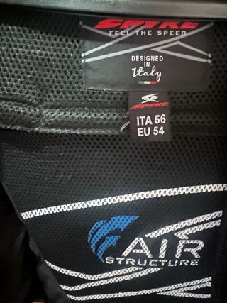 Chaqueta Piel Spyke Aragón Evo Negra.