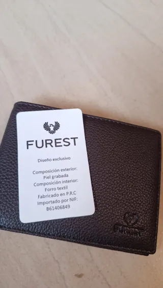 Cartera de Piel Marrón Caballero Horizontal