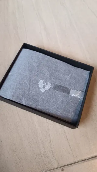 Cartera de Piel Marrón Caballero Horizontal