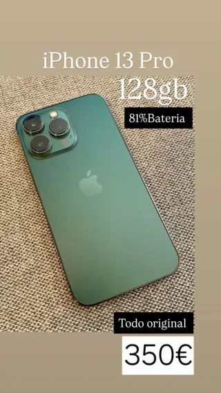 iPhone 13 Pro 128gb 81% Batería