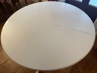 Mesa redonda blanca cocina Ikea