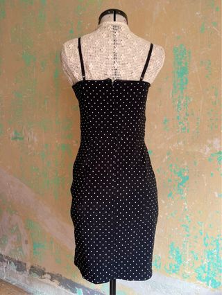 Vestido H&M lunares tirantes negro