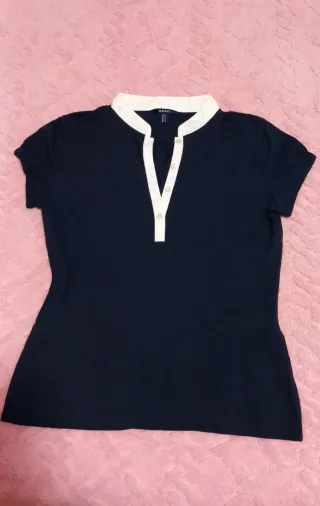 Polo GANT cuello mao azul marino Talla L