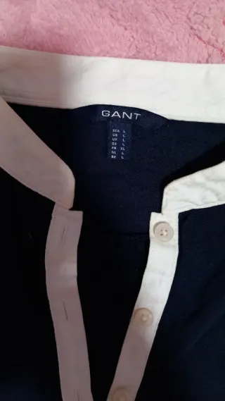Polo GANT cuello mao azul marino Talla L