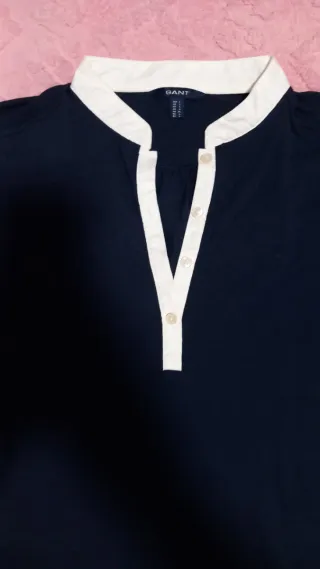 Polo GANT cuello mao azul marino Talla L