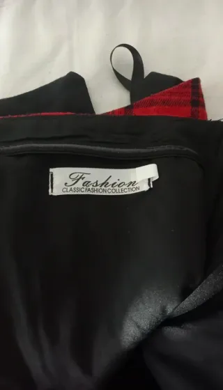 Corsé Tartán Rojo y Negro