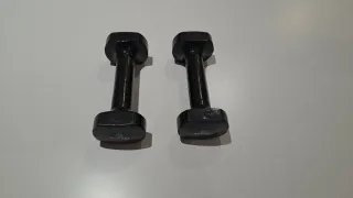 2 Mancuernas 1 kg Decathlon Negras