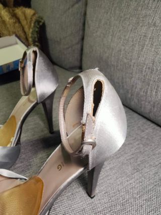 Sandalias de fiesta plata mujer talla 35 Chelo Roi