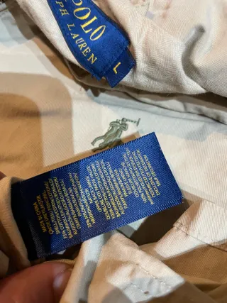 Chaqueta Polo Ralph Lauren Beige Talla L