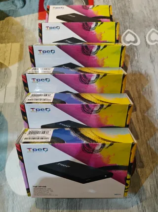 PACK de Cajas Disco Duro Externo TooQ TQE-2510B
