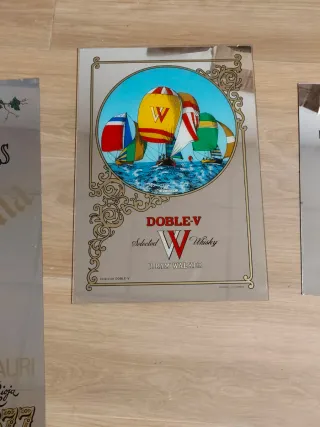 Lote 5 Espejos Publicitarios Vintage