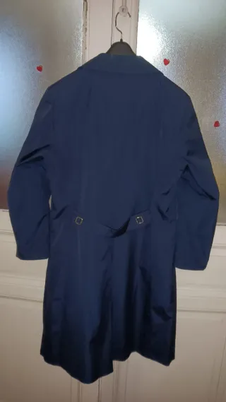 Gabardina azul marino señora