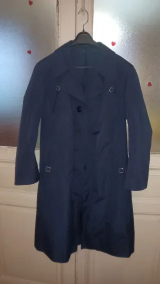 Gabardina azul marino señora