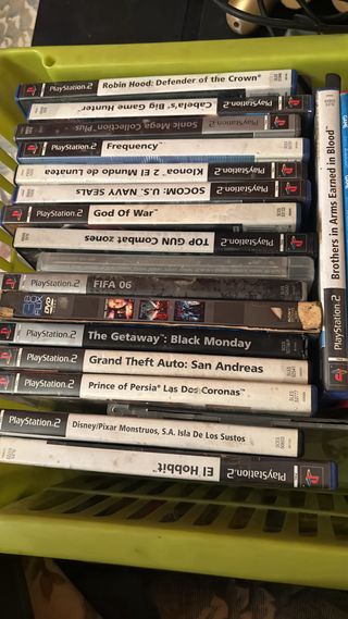 Consola PlayStation 2 Negra + Juegos