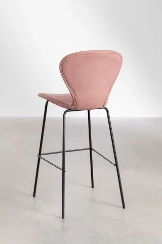 Taburete Terciopelo Terracota