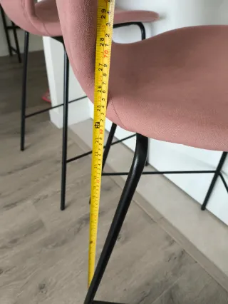 Taburete Terciopelo Terracota