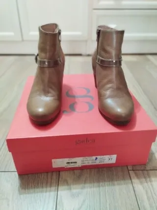 Zapatillas deportivas beige y azul talla 38