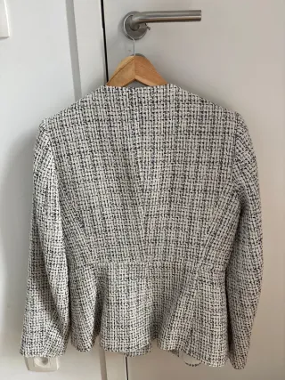 Blazer Zara Tweed Estructura Talla XS