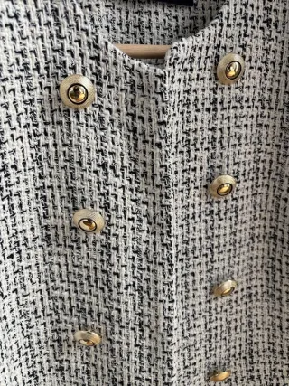 Blazer Zara Tweed Estructura Talla XS