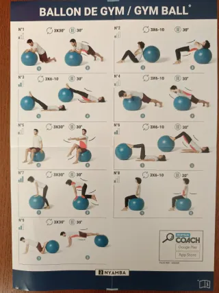 Kit Pilates/Fitness: Balón, Aro, Pesas, Banda