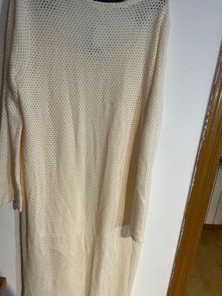 Vestido Malla Boho H&M Beige Talla XL