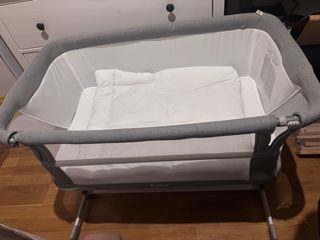 Minicuna Jane Baby Side Gris