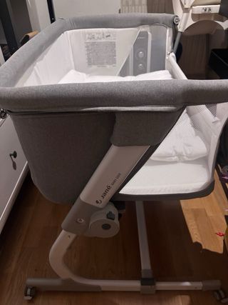 Minicuna Jane Baby Side Gris