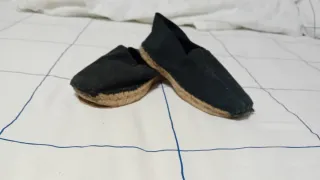 Alpargatas niña negras T.32