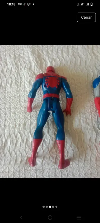 Lote Figuras Capitán América y Spiderman