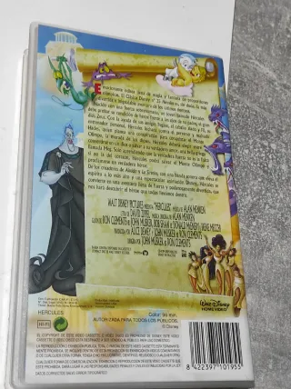 VHS Hércules Disney Clásico Español 1998