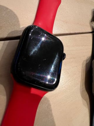 Apple Watch S4 y S7 (Negro y Rojo)