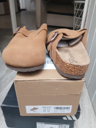 Zuecos Fitory Marrones