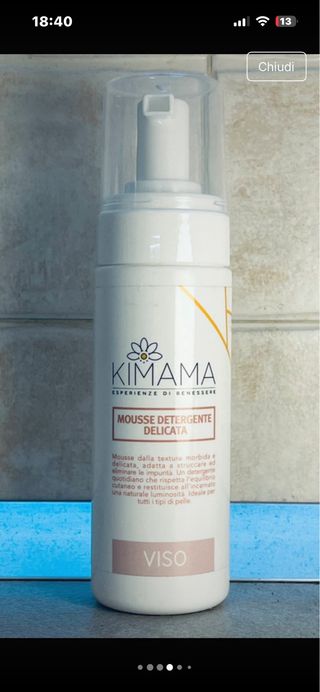 Mousse Detergente Delicata Kimama Viso