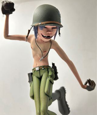 Figura FanArt Resina 8k Pintada. Diorama Gorillaz