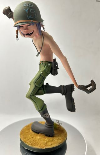 Figura FanArt Resina 8k Pintada. Diorama Gorillaz