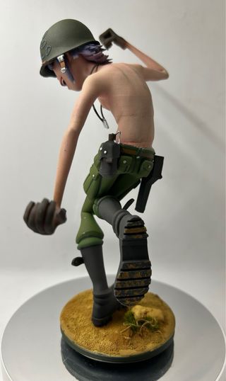 Figura FanArt Resina 8k Pintada. Diorama Gorillaz