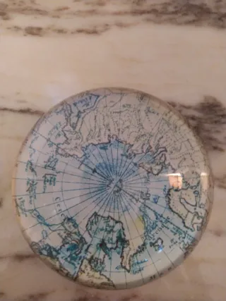 Pisapapeles cristal mapa mundo