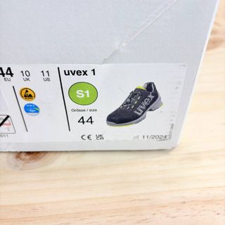 Uvex Zapatos de Trabajo 1 S1 SRC ESD Cal-Negro 44