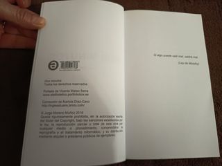 LIBRO DOS MINUTOS. JORGE MORENO. COMO NUEVO 1,50€