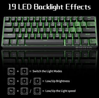 Teclado Mecánico Gaming Mini 60% Red Switch (US)