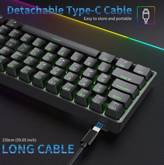 Teclado Mecánico Gaming Mini 60% Red Switch (US)