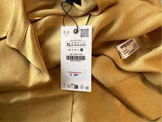 Blusa Zara elegante amarilla Talla XL