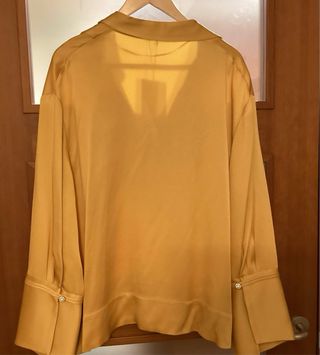 Blusa Zara elegante amarilla Talla XL